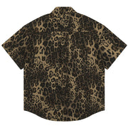 Animal Print Short Sleeve Shirt-streetwear-techwear