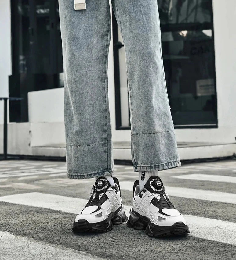 'Antenna' Chunky Sole Sneakers-streetwear-techwear