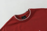 Apple Applique Stitch T-Shirt-streetwear-techwear