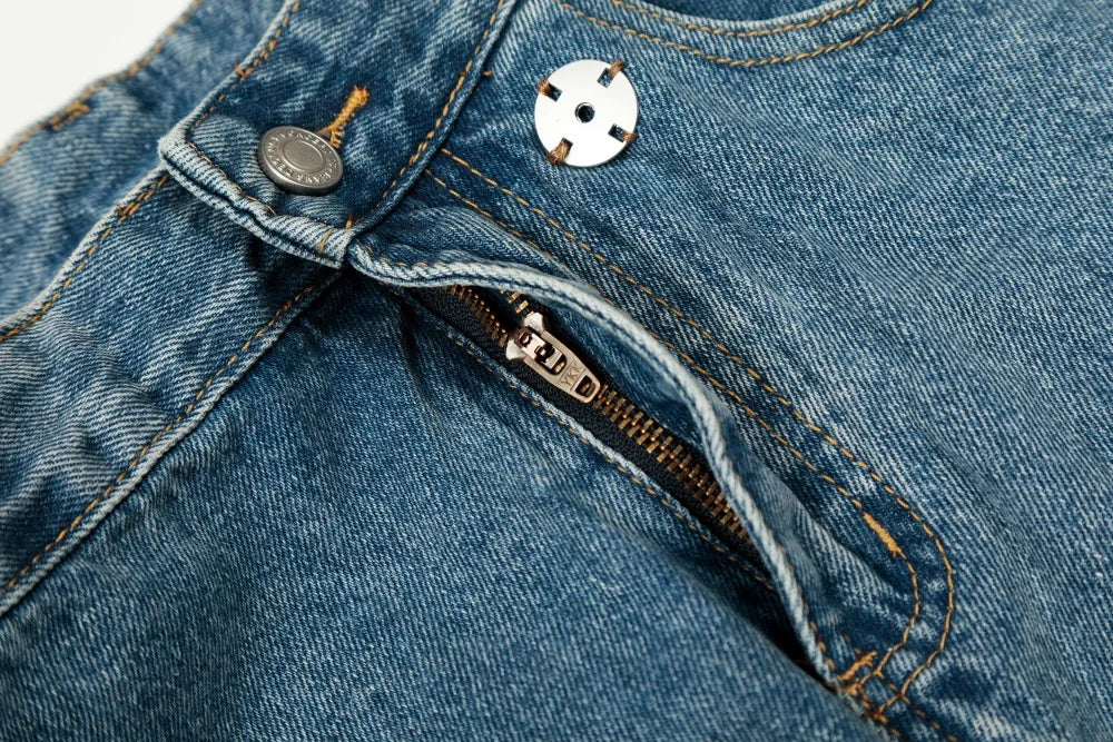 Asymmetrical Baggy Jeans-streetwear-techwear