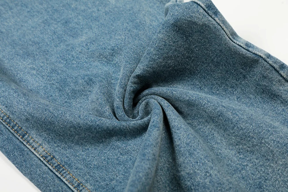 Asymmetrical Baggy Jeans-streetwear-techwear