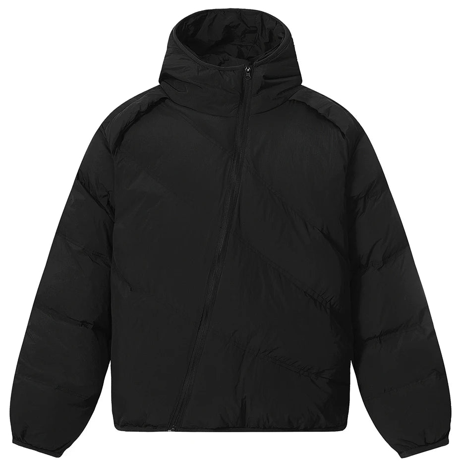 Asymmetrical Zip Puffer Jacket