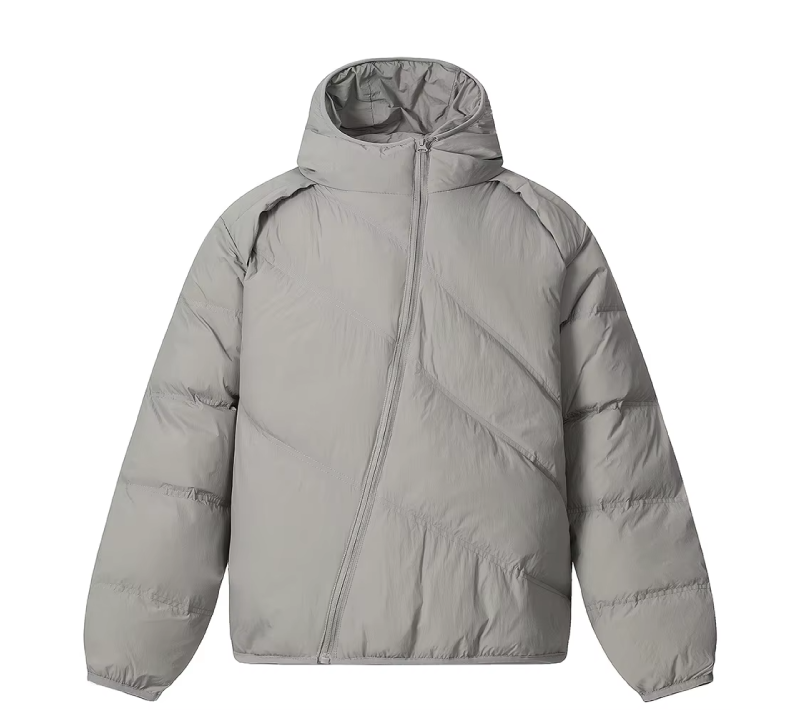 Asymmetrical Zip Puffer Jacket
