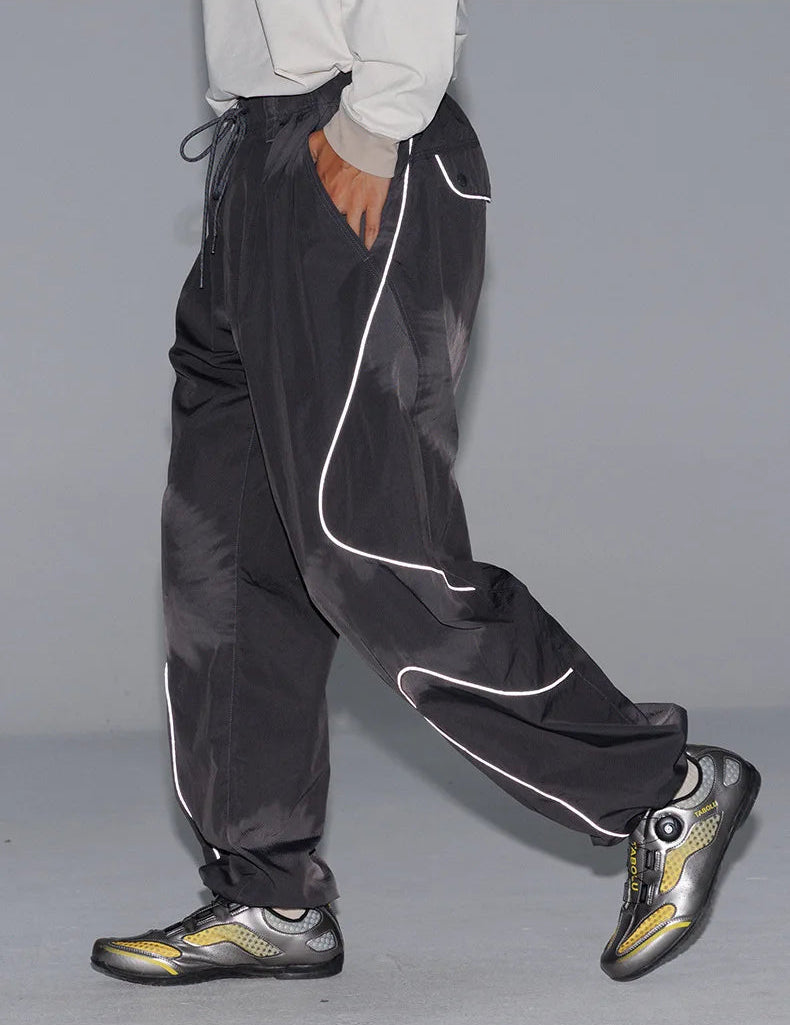 BLACK ARMADA Reflective Flow Track Pants-streetwear-techwear