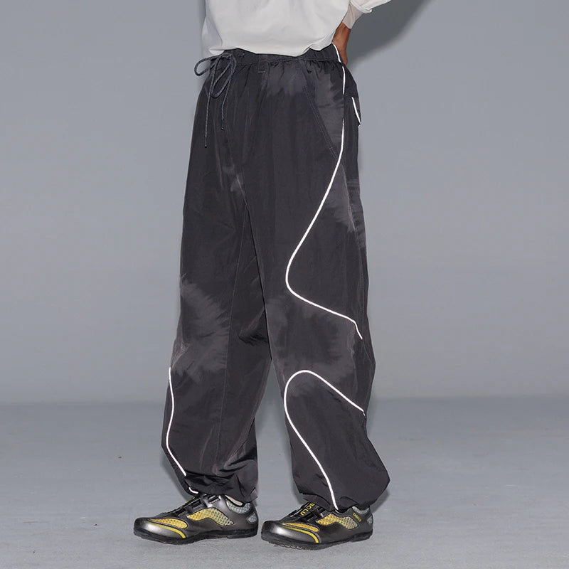 BLACK ARMADA Reflective Flow Track Pants-streetwear-techwear