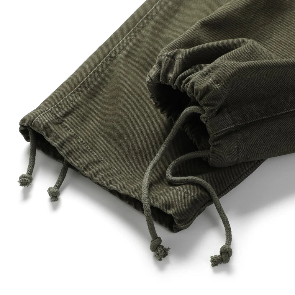 BREAD & DENIM Washed Twill Military Pants-streetwear-techwear