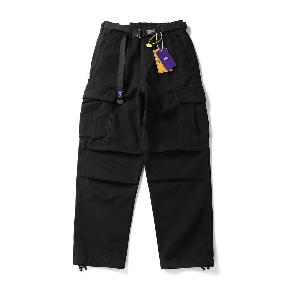 BREAD & DENIM Washed Twill Military Pants-streetwear-techwear