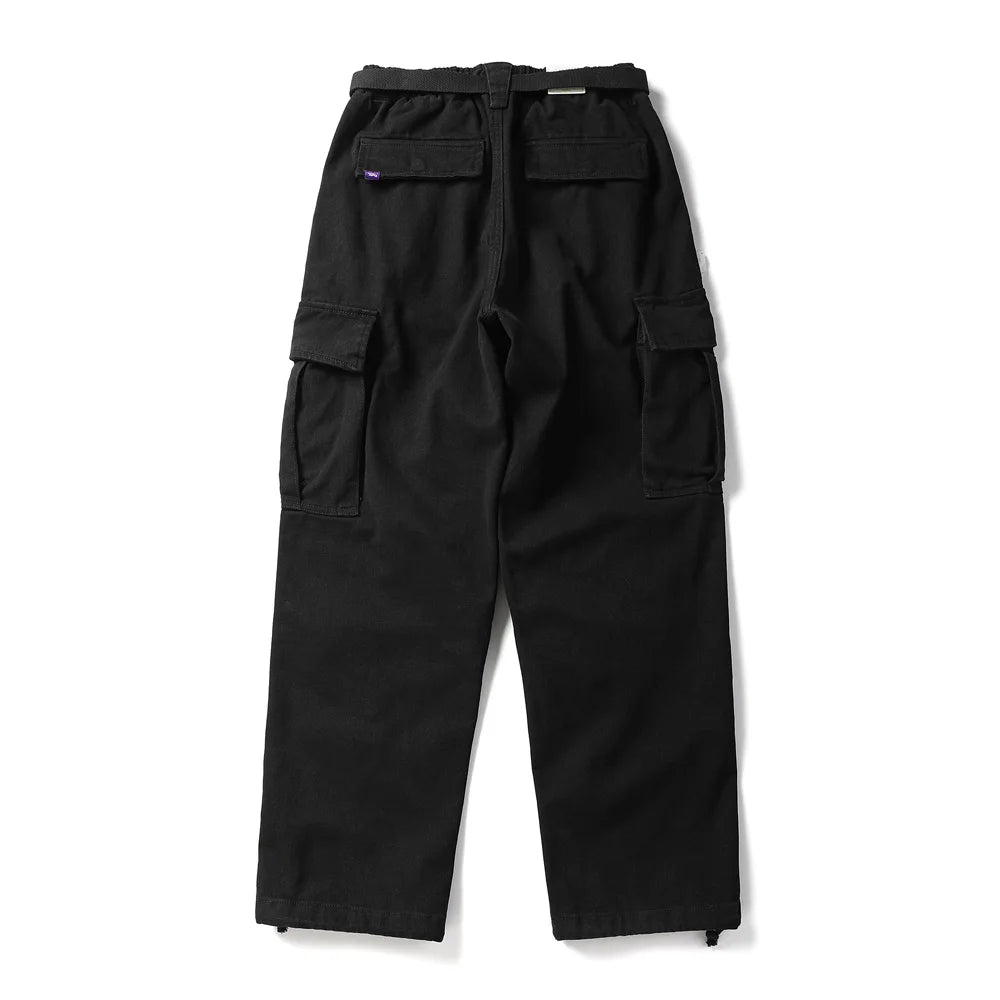 BREAD & DENIM Washed Twill Military Pants-streetwear-techwear