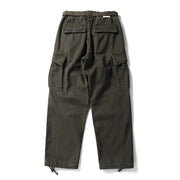 BREAD & DENIM Washed Twill Military Pants-streetwear-techwear