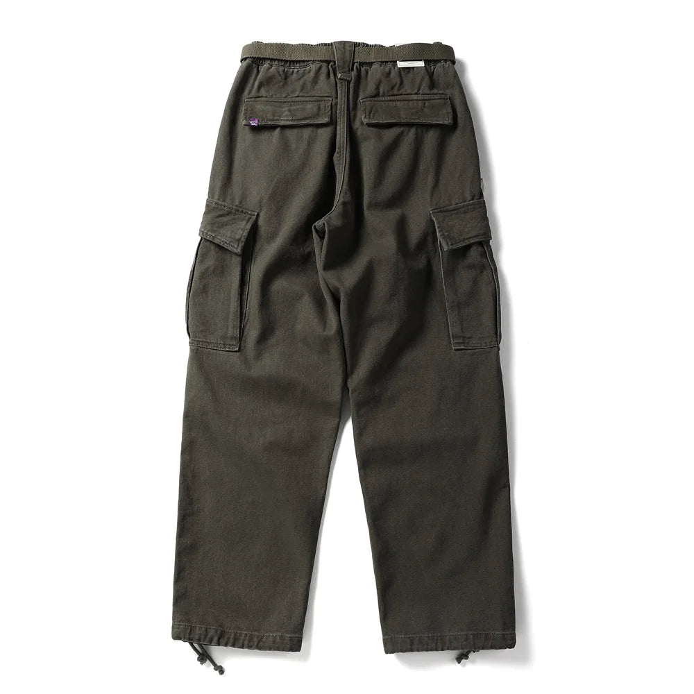 BREAD & DENIM Washed Twill Military Pants-streetwear-techwear