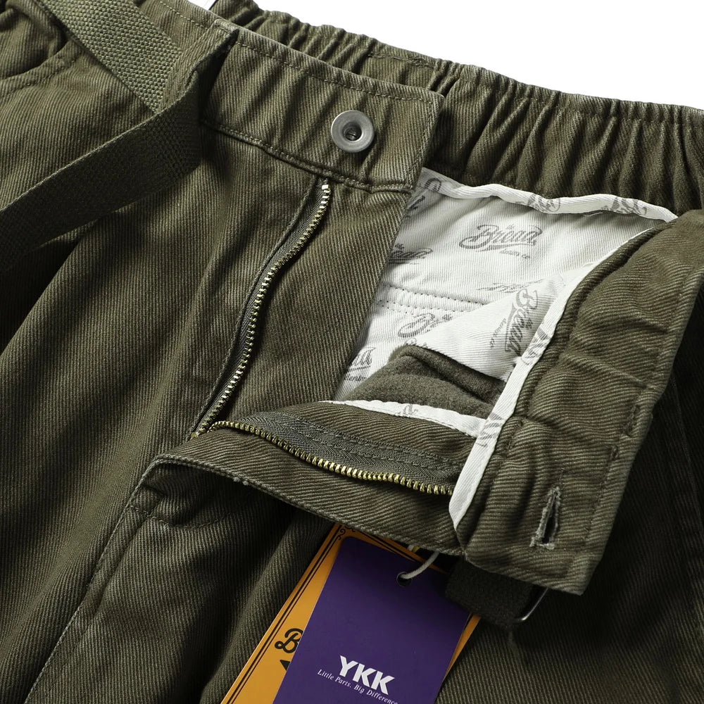 BREAD & DENIM Washed Twill Military Pants-streetwear-techwear