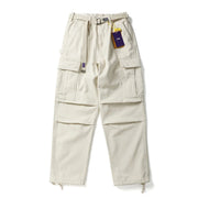 BREAD & DENIM Washed Twill Military Pants-streetwear-techwear