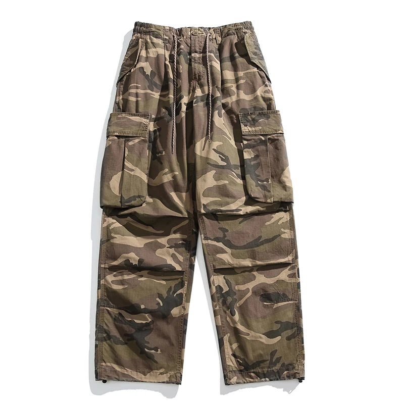 Baggy Camo Cargo Pants Jungle Camo S