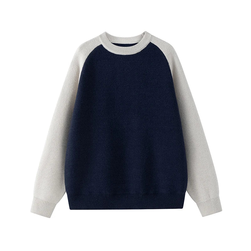 Baseball Sleeve Soft Knit Sweater