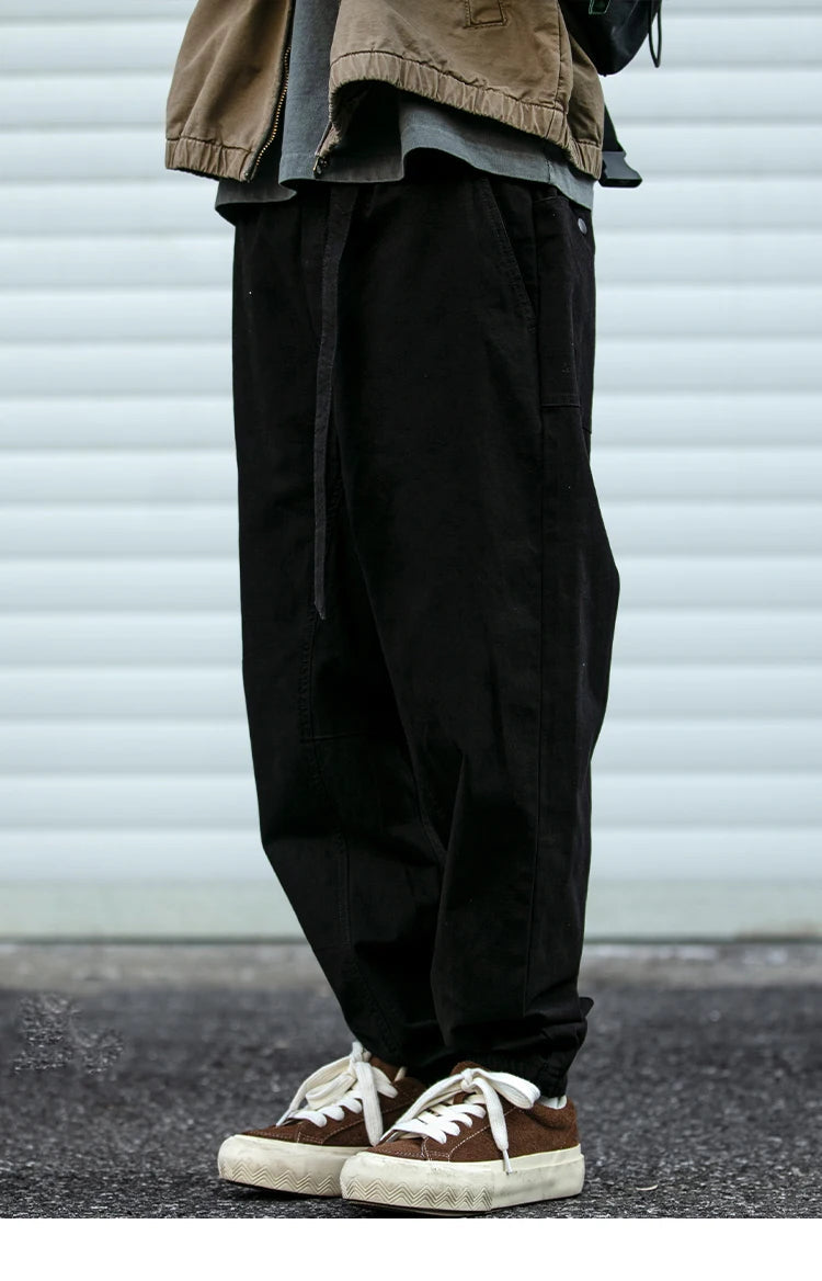 Belted Woven Utility Joggers-streetwear-techwear