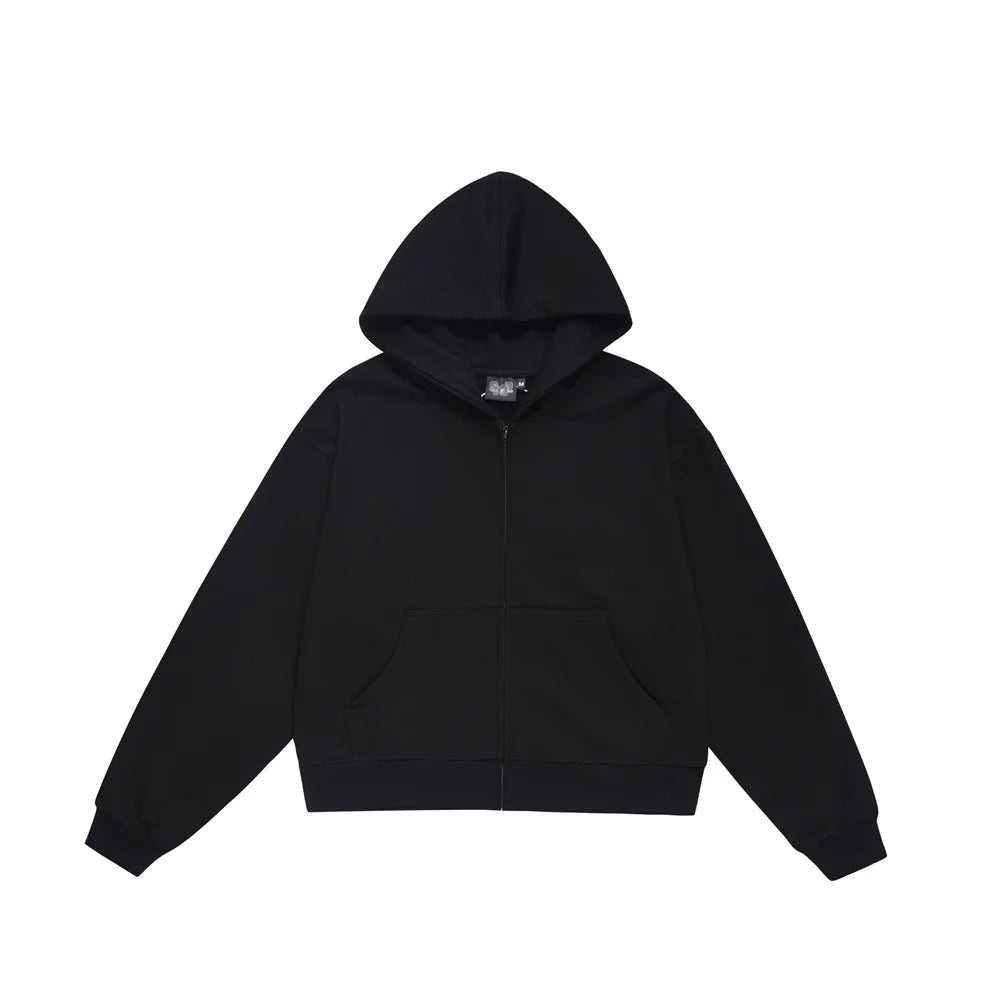 Boxy Zip-up Hoodie-streetwear-techwear