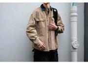 Garment Dyed Cargo Overshirt-streetwear-techwear