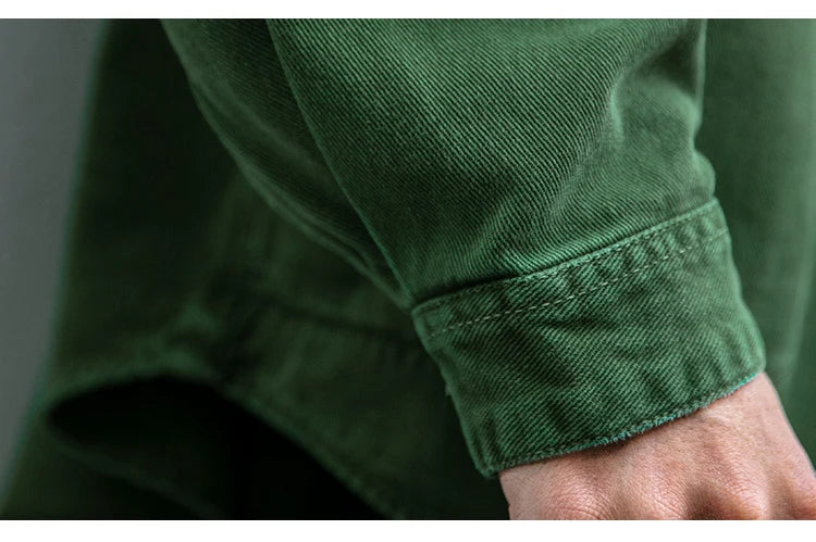 Garment Dyed Cargo Overshirt-streetwear-techwear