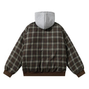 Check Hooded Jacket-streetwear-techwear