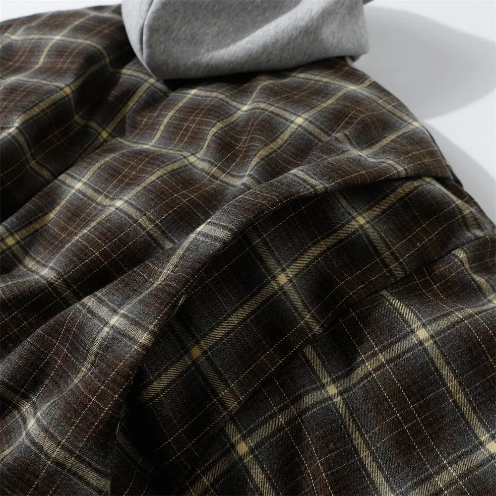 Check Hooded Jacket-streetwear-techwear