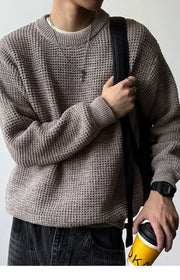 Chenille Crewneck Sweater-streetwear-techwear