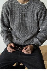 Chenille Crewneck Sweater-streetwear-techwear