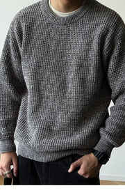 Chenille Crewneck Sweater-streetwear-techwear