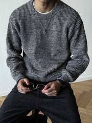 Chenille Crewneck Sweater-streetwear-techwear