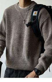 Chenille Crewneck Sweater-streetwear-techwear