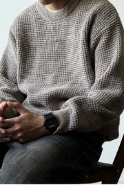 Chenille Crewneck Sweater-streetwear-techwear