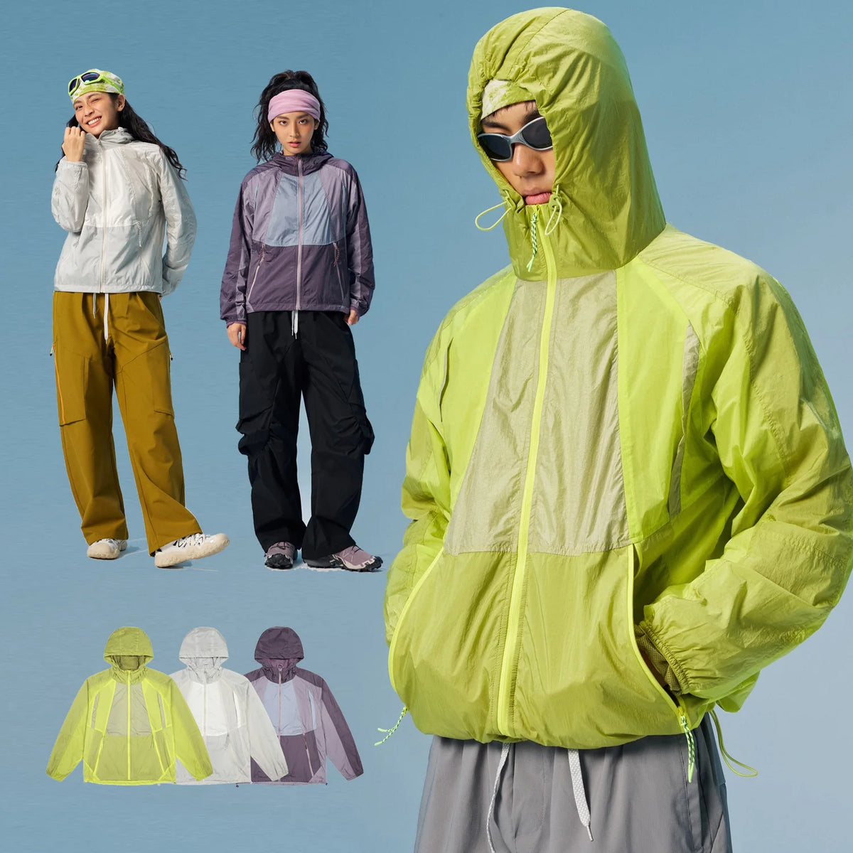 Colour Block Technical Shell Jacket