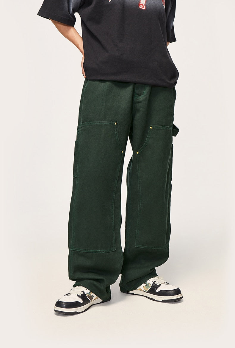 Colour Wash Carpenter Pants-streetwear-techwear