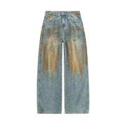 Copper Dust Baggy Denim Jeans-streetwear-techwear
