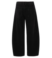 Corduroy Barrel Leg Trousers-streetwear-techwear