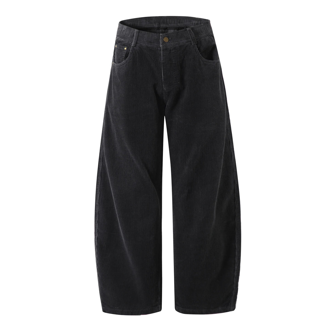 Corduroy Barrel Leg Trousers