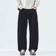 Corduroy Barrel Leg Trousers-streetwear-techwear