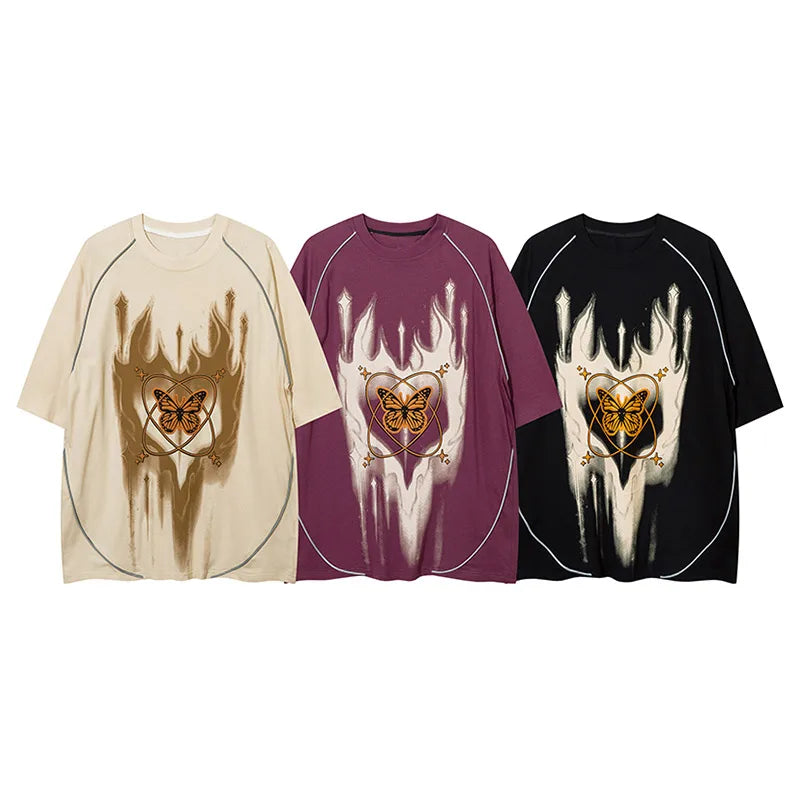 Cosmic Butterfly T-Shirt-streetwear-techwear