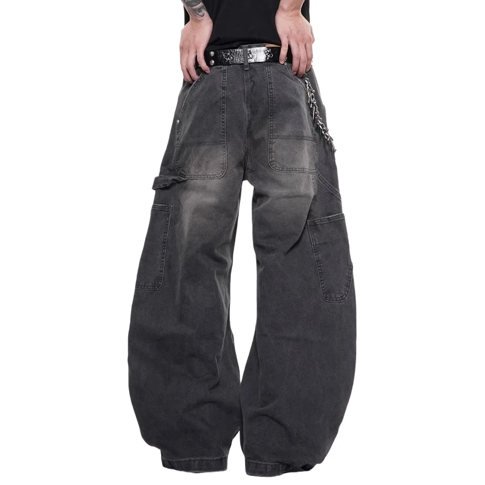 Curved Baggy Carpenter Jeans-streetwear-techwear