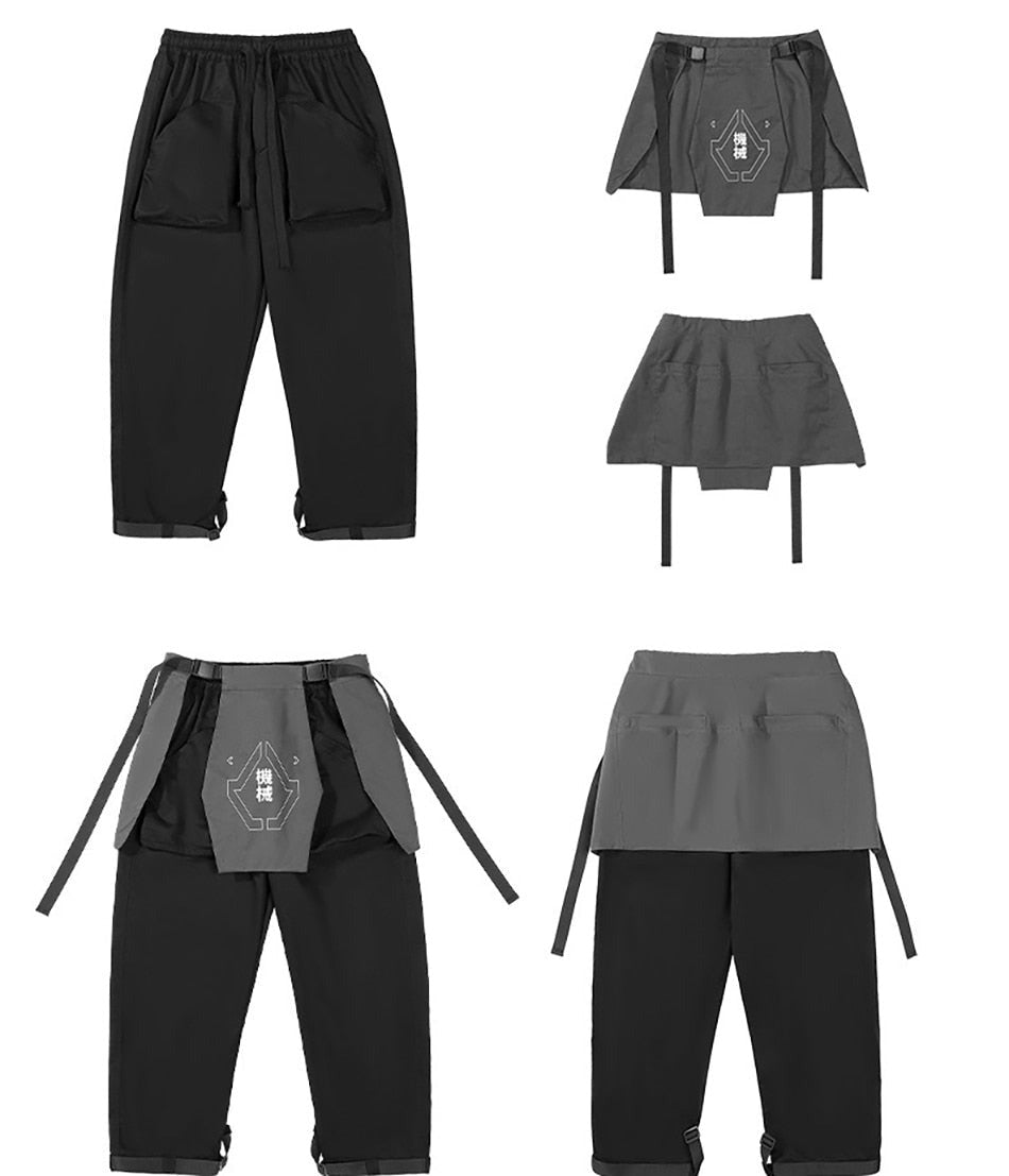 DAISHO Detachable Panel Samurai Pants-streetwear-techwear
