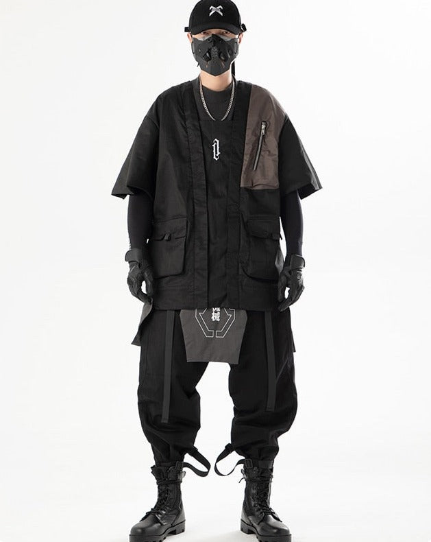 DAISHO Detachable Panel Samurai Pants-streetwear-techwear