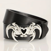 Dark Flame Heart Belt-streetwear-techwear