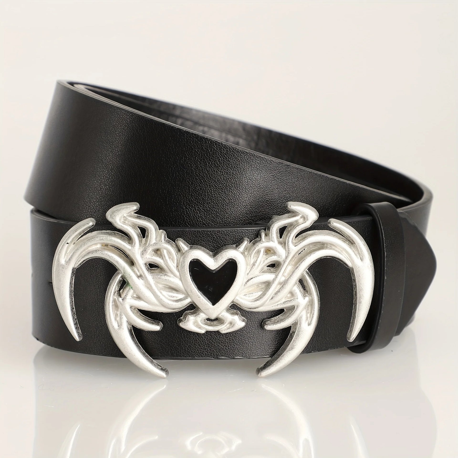 Dark Flame Heart Belt-streetwear-techwear