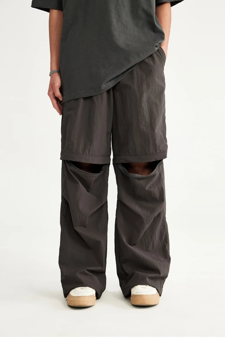 Detachable Waterproof Nylon Shorts/Trousers-streetwear-techwear