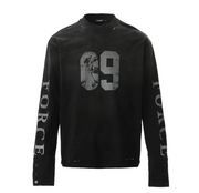 Black long-sleeve shirt with '09' and 'FORCE' text on sleeves against a white background