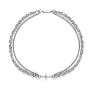 Double Chain Necklace-streetwear-techwear