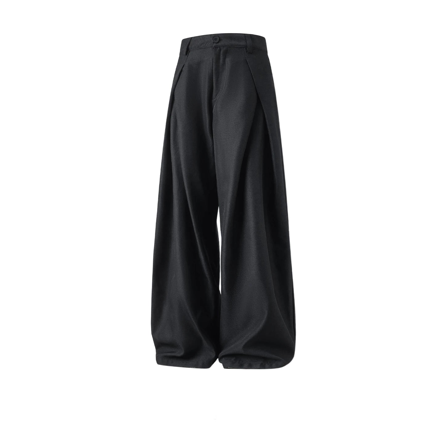 Double Pleat Wide Trousers-streetwear-techwear