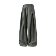 Double Pleat Wide Trousers-streetwear-techwear