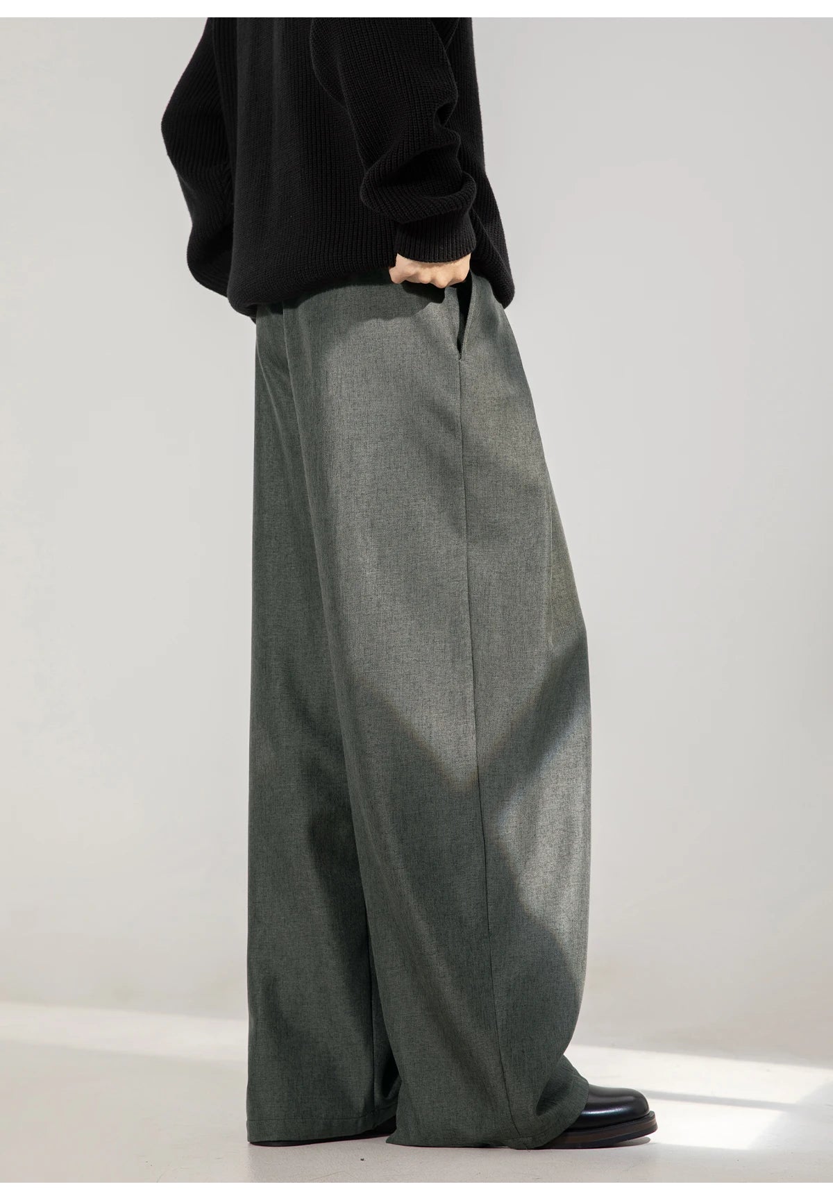 Double Pleat Wide Trousers-streetwear-techwear