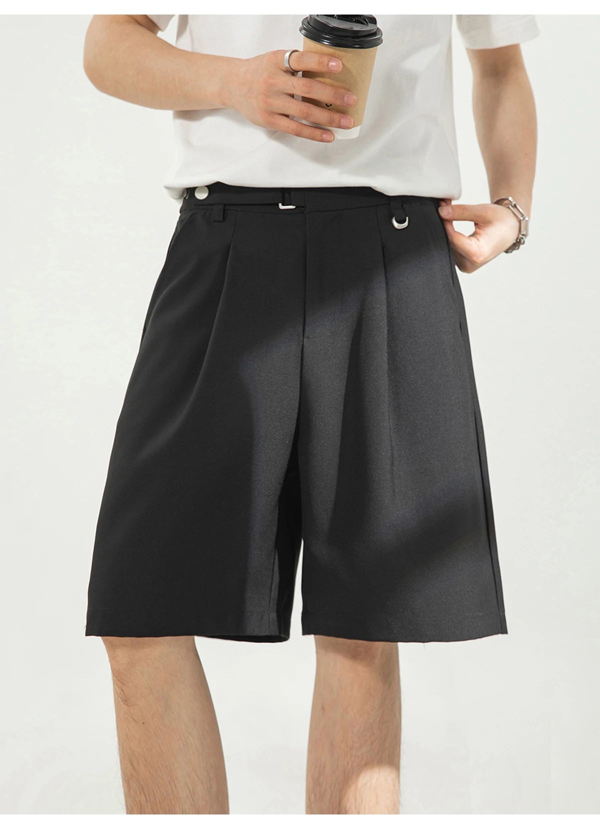 Draped Pleat Shorts