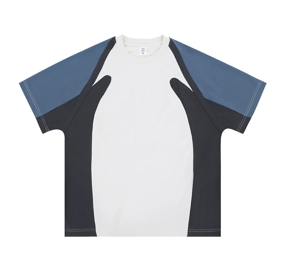 Dynamic Motion Colour Block T-Shirt-streetwear-techwear